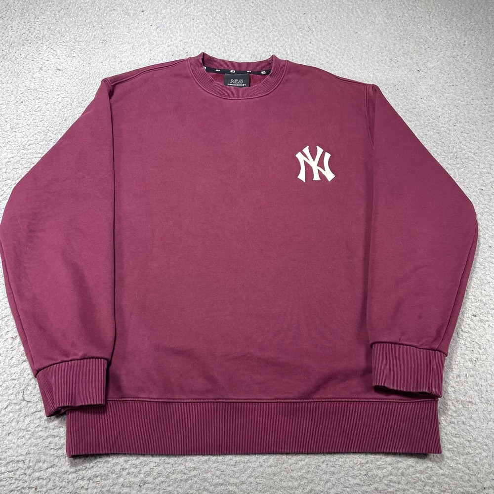 New York Yankees Sweatshirt Mens Large Red MLB Baseball Genuine Merchandise